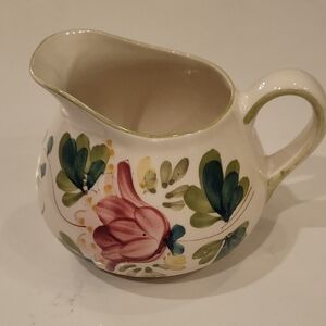 Handpainted Floral Vintage Pitcher